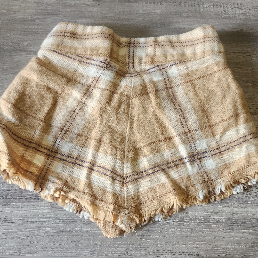 Old Navy High Waist Tan and White Shorts